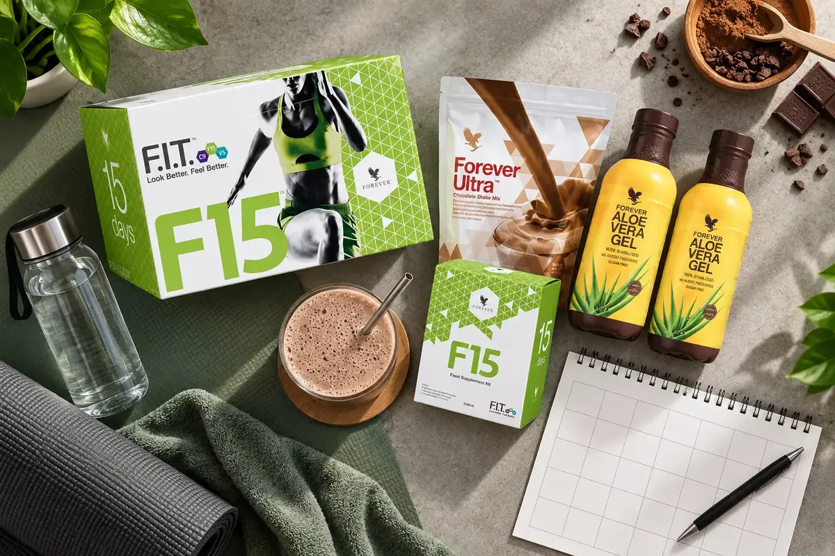 F15 Advanced Chocolate v produktové a každodenní scéně