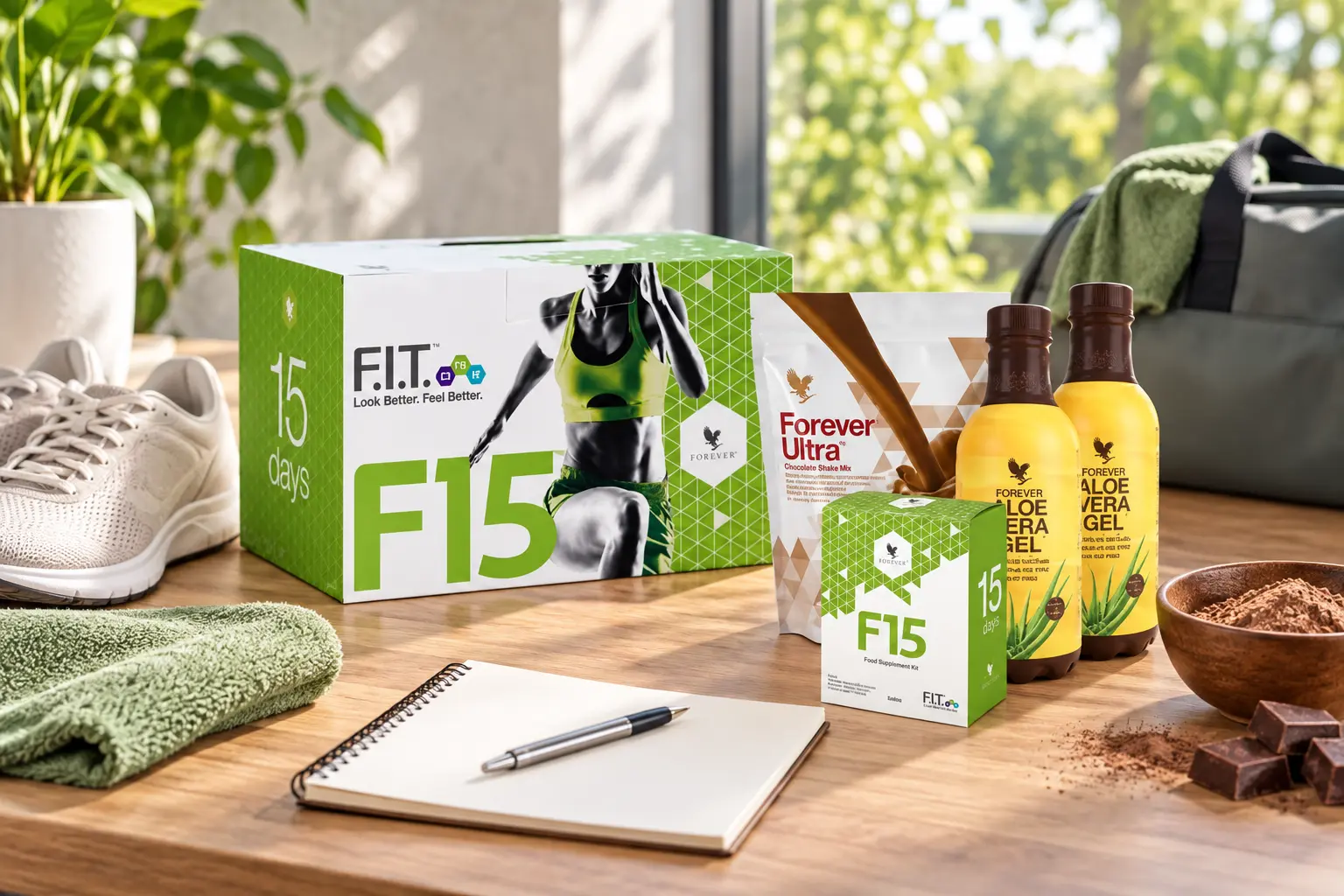 F15 Beginner Chocolate v produktové a každodenní scéně