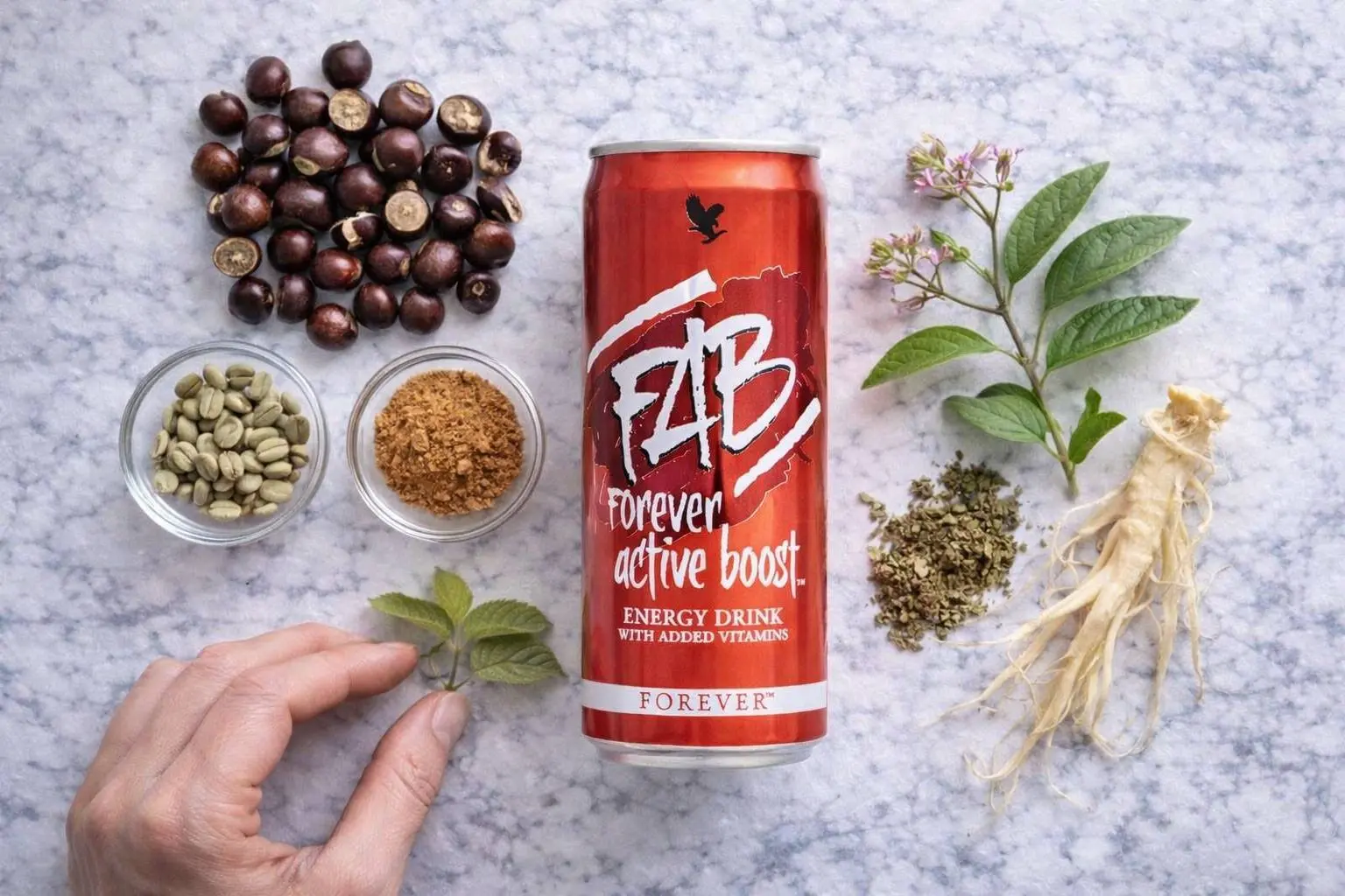 FAB Forever Active Boost s guaranou, kávovými zrny a bylinami