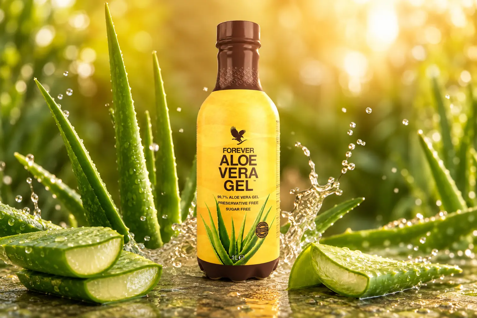 Forever Aloe Vera Gel s čerstvými listy aloe vera