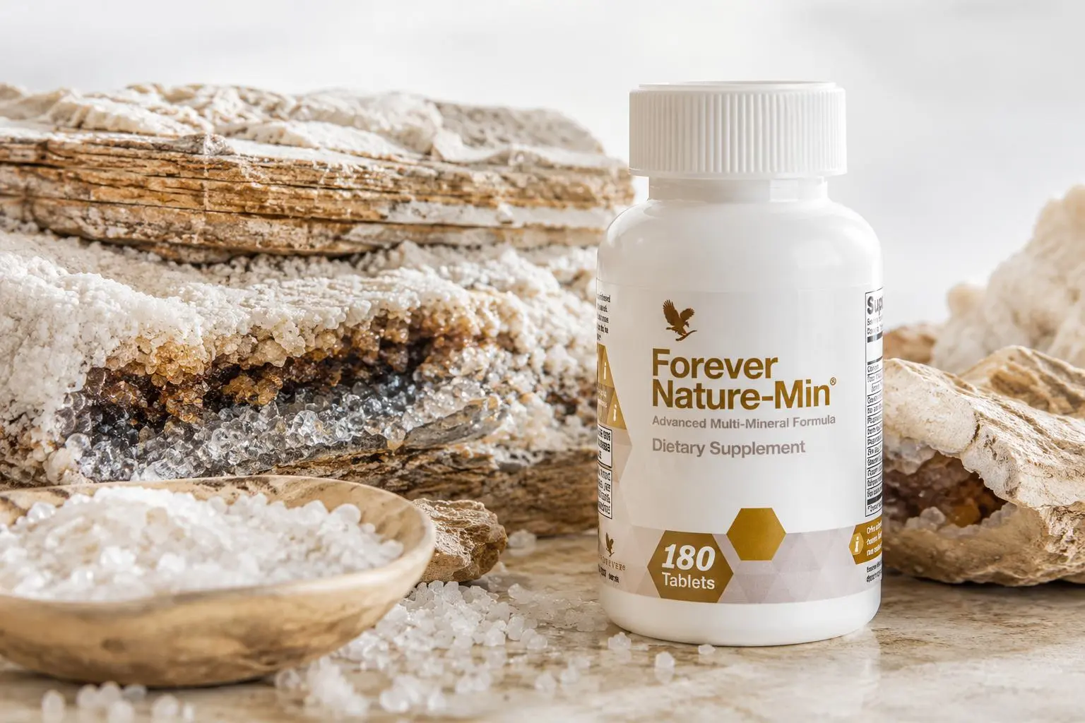 Forever Nature-Min s minerálními horninami a mořským sedimentem