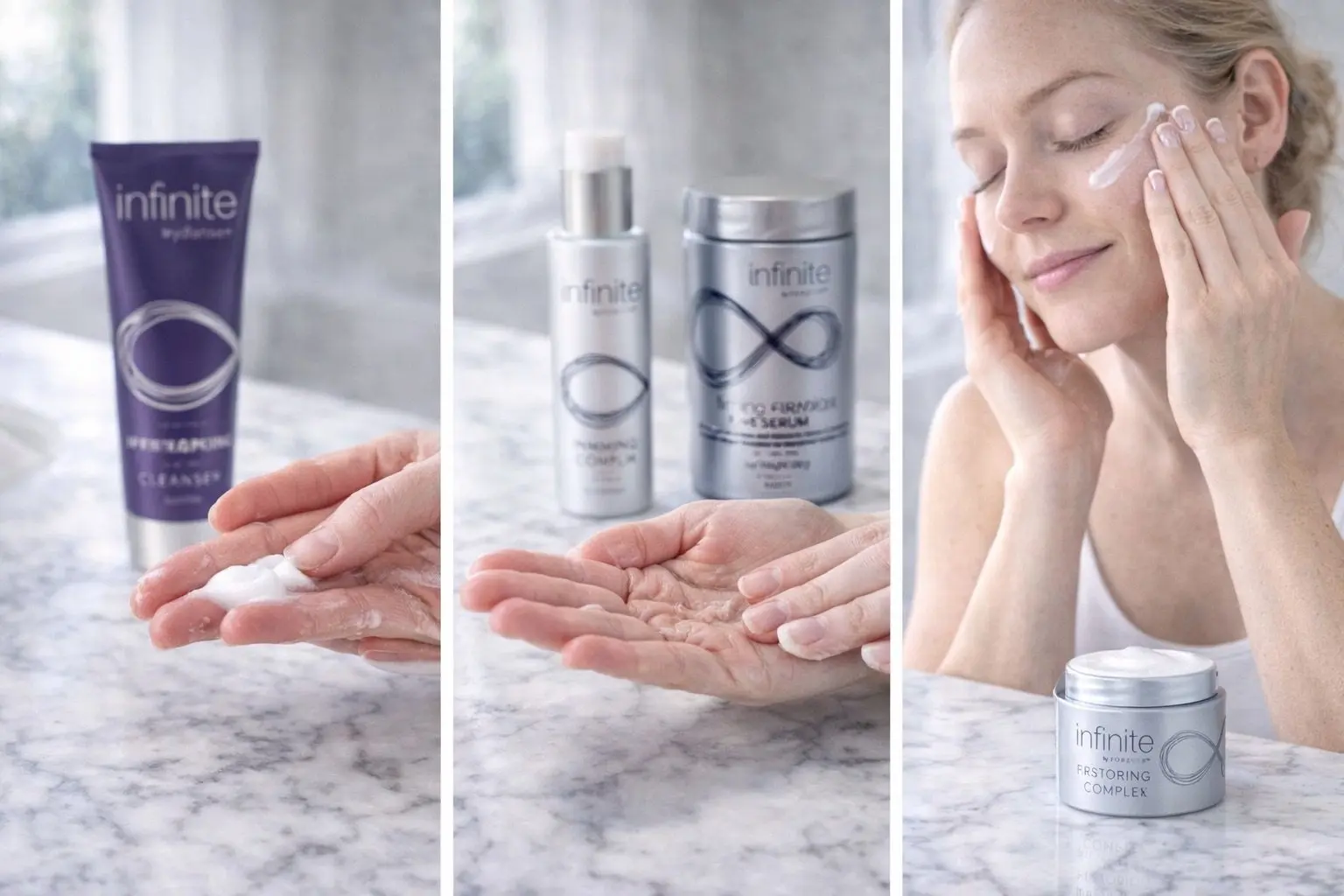 Infinite Firming Complex v produktové a každodenní scéně